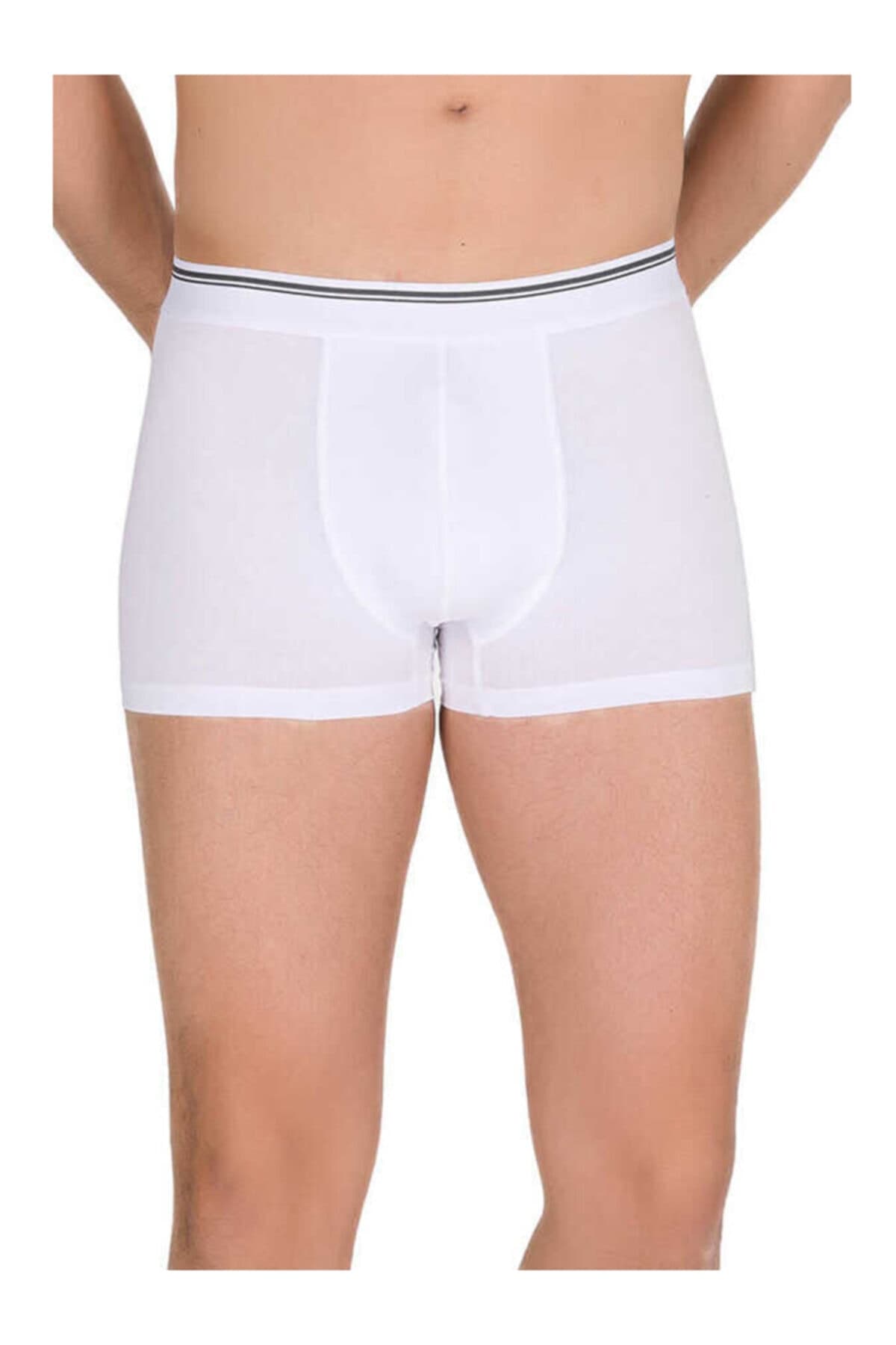 1097 سفید 6 بسته Lycra Boxer 1097 سفید